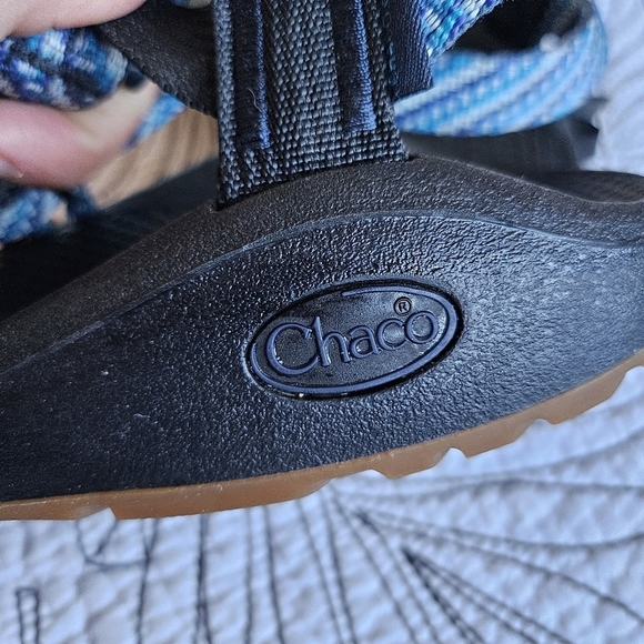 EUC Chaco Z Cloud X2 Pivot Navy Blue Comfy Strappy Sport Sandals 8 - Picture 12 of 15
